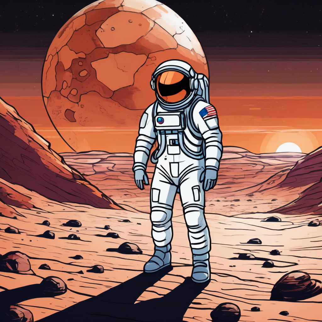 Astronaut on mars